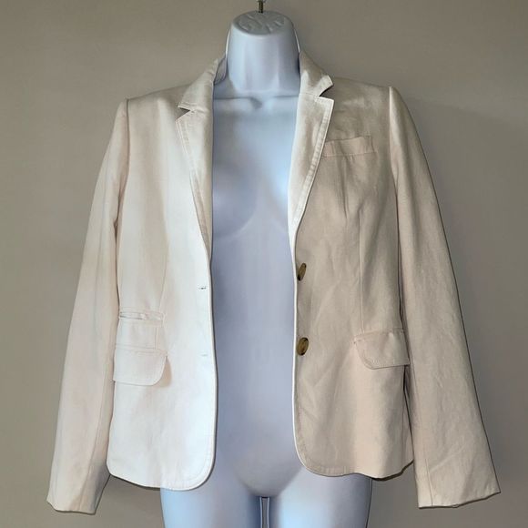 J. Crew Schoolboy 100% Linen Blazer Size 6 - Picture 12 of 12